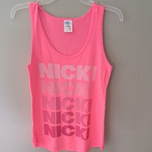 Pink Graphic Tank Top